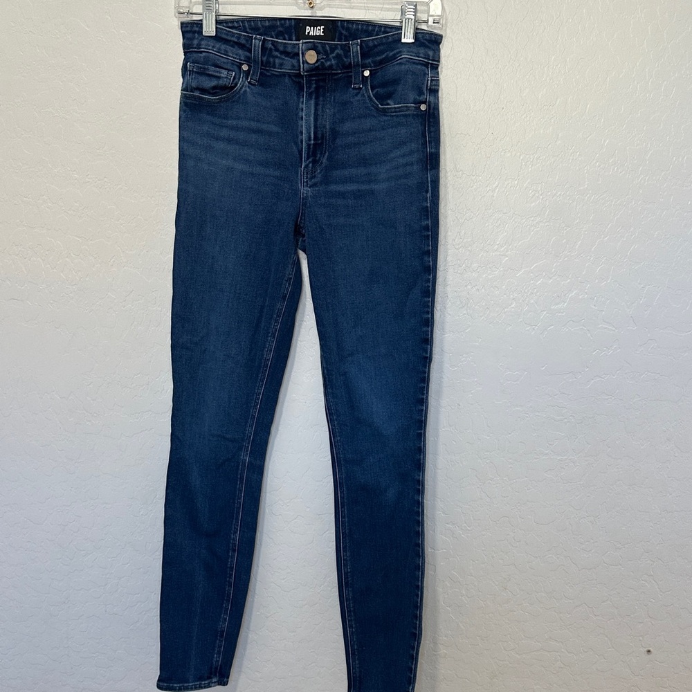 PAIGE Dark Indigo blue Skinny‎ Jeans Hoxton ultra skinny women’s size 27 stretch